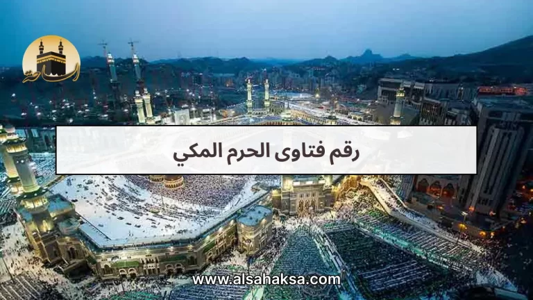 رقم فتاوى الحرم المكي المجاني والواتساب | خدمة 24 ساعة